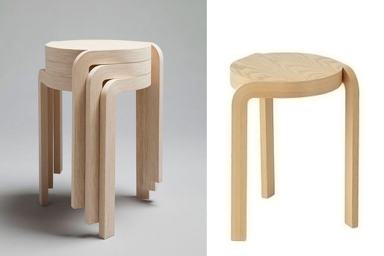 Design stools in decoration